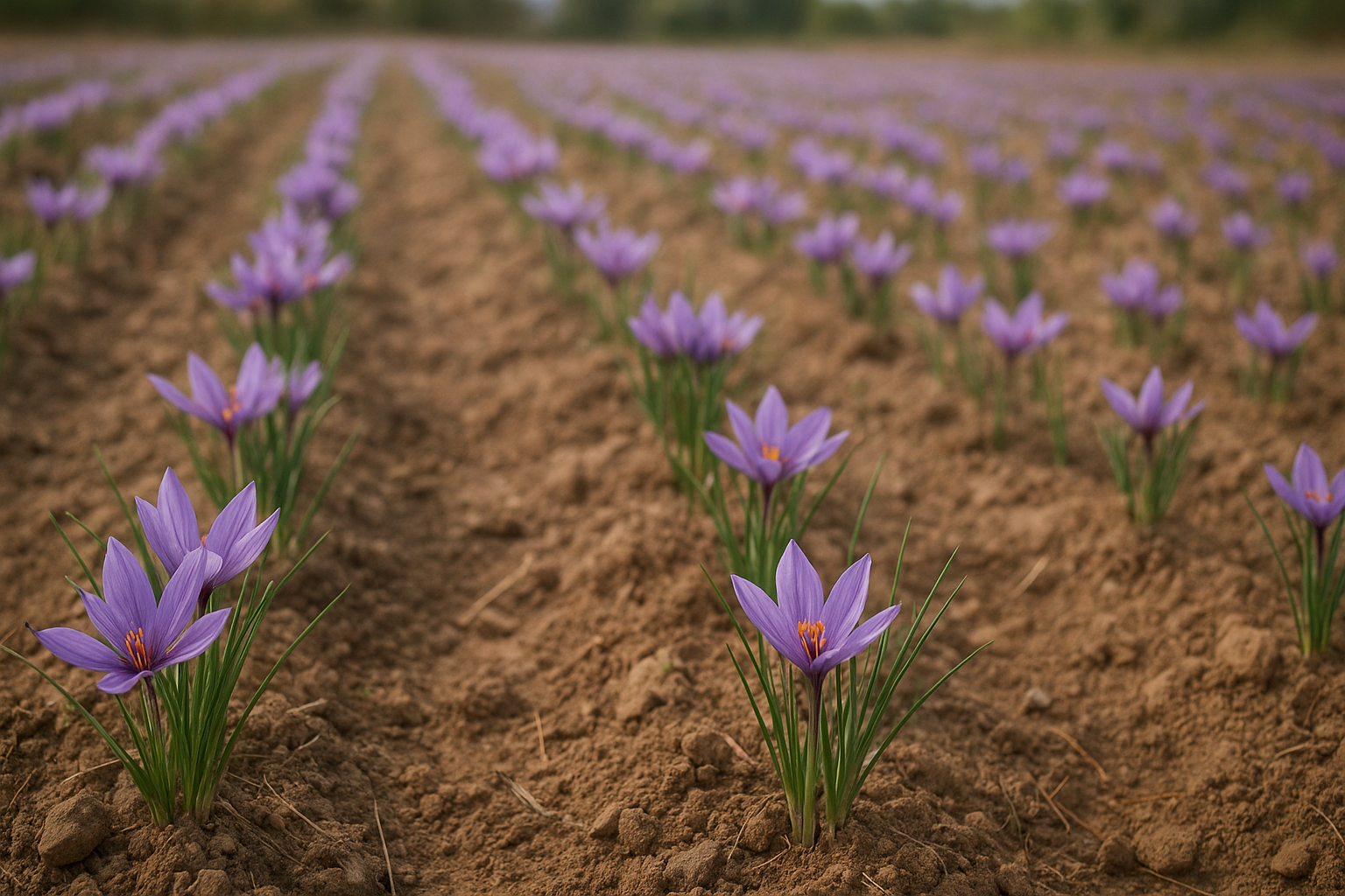 Saffron Cultivation — Modern Methods, Media, and Yield Optimization